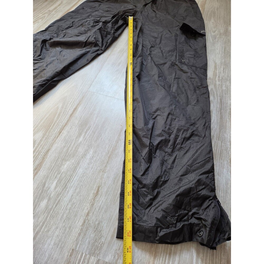 Stearns Dry Wear Black Waterproof Rain Pants Mesh Lined Outdoor Size M GUC - Picture 9 of 12